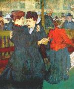 At the Moulin Rouge, Two Women Waltzing toulouse-lautrec